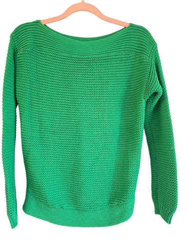 Ralph Lauren 100% Cotton Chunky Green Sweater, XS