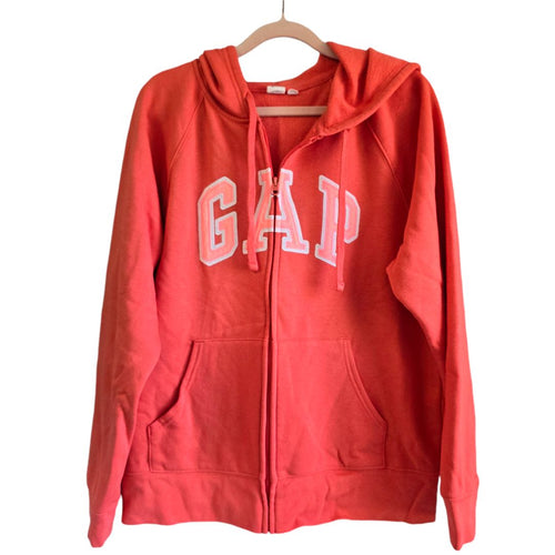 Gap Coral Zip Up Hoodie, Large