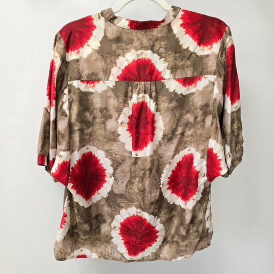 Michael Kors 100% Silk Poppy Top, Medium