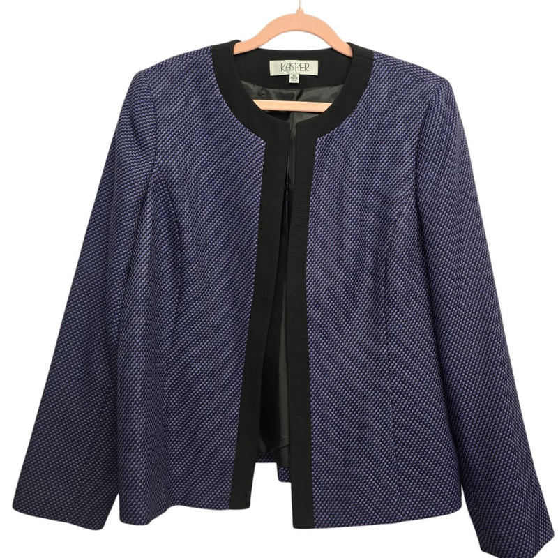 Load image into Gallery viewer, Kasper Purple Open Blazer, 14
