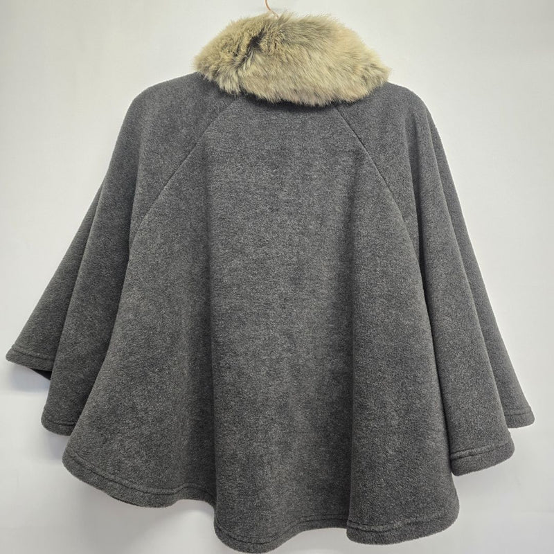 Load image into Gallery viewer, Parkhurst NEW* Fur Trim Cape, M
