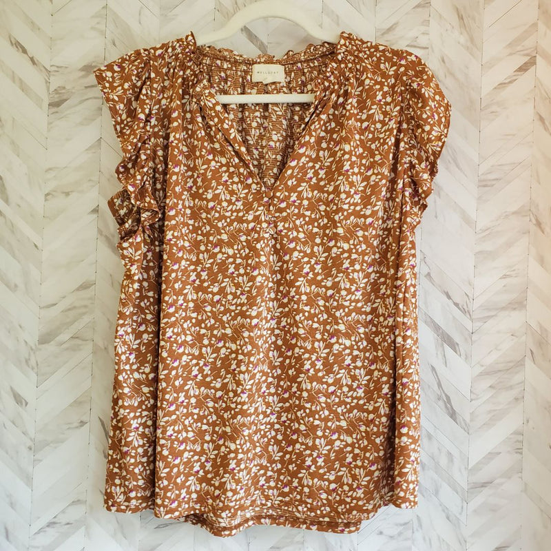 Load image into Gallery viewer, Anthropologie Melloday flutter sleeve, sz Large
