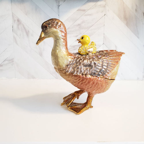 Vintage Duck/Duckling Trinket Box