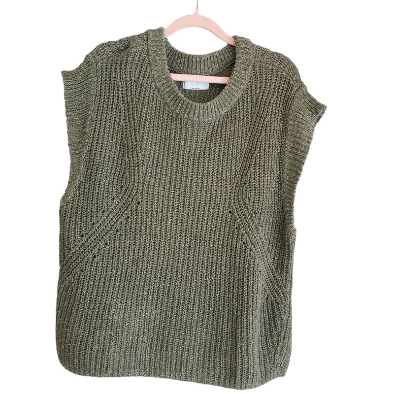 Load image into Gallery viewer, Old Navy Knit Olive Vest, Medium
