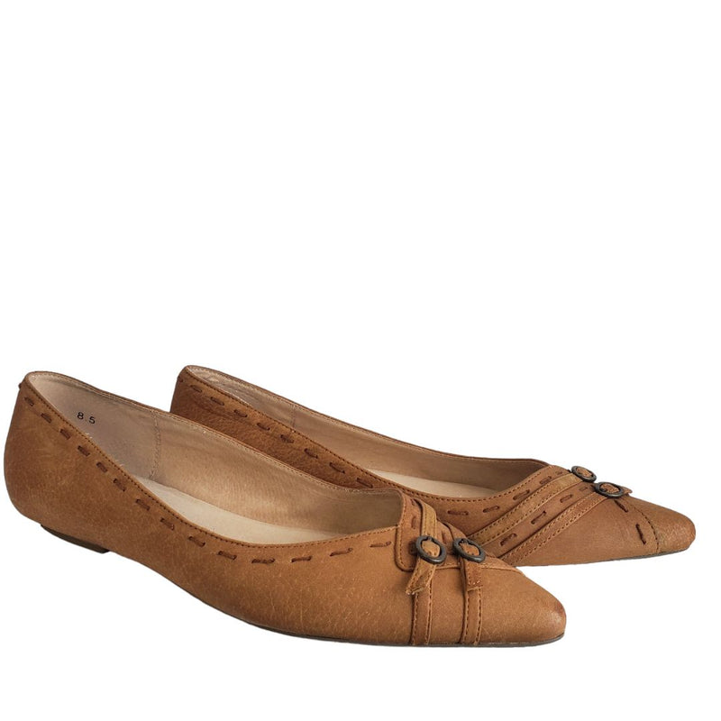 Load image into Gallery viewer, Seychelles Leather Brown Flats, 8.5
