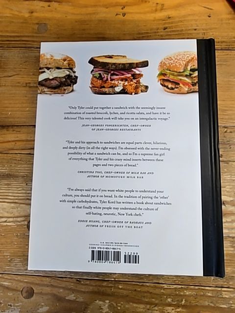 NEW* A Super Upsetting Cookbook About Sandwiches - Tyler Kord Chef