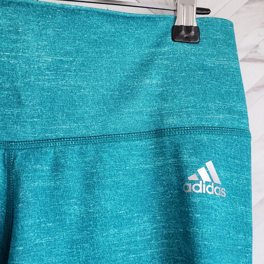Adidas Cropped Climatewear Legging, sz Small Blue