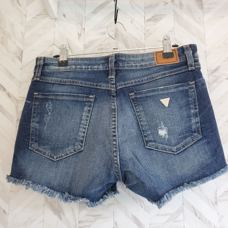 Load image into Gallery viewer, Guess *NEW Denim Cut Offs, Sz 28
