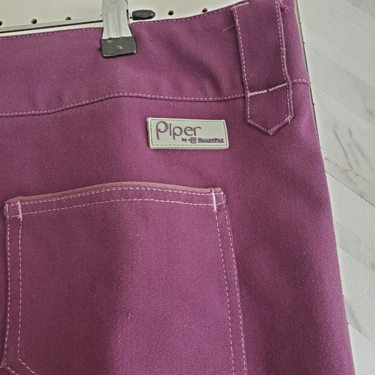 Piper by Smartpak Knee Patch Front Zip, Sz 40 Plum